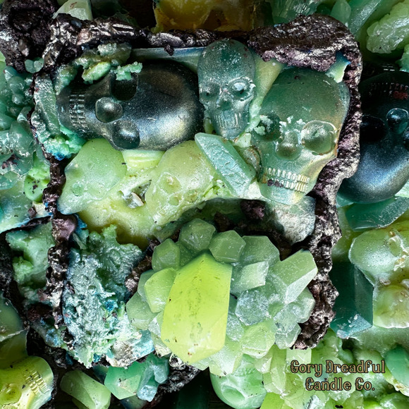 Lemora Quartz Mega Wax Melt 6 OZ - Lemon Verbena Mint Tea Scent - Picture 3 of 6